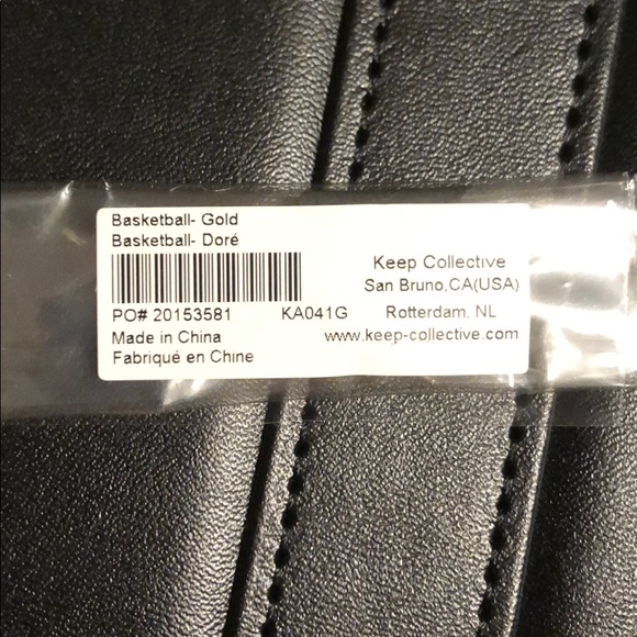 Keep Basketball Charm Gold - Picture 2 of 2